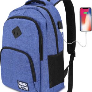 YAMTION Laptop Backpack School Backpack with USB Charging Port for Men and Women, Waterproof, 35 L