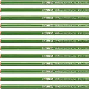 Eco-Friendly Graphite Pencil - STABILO GREENgraph - Pack of 12 - HB
