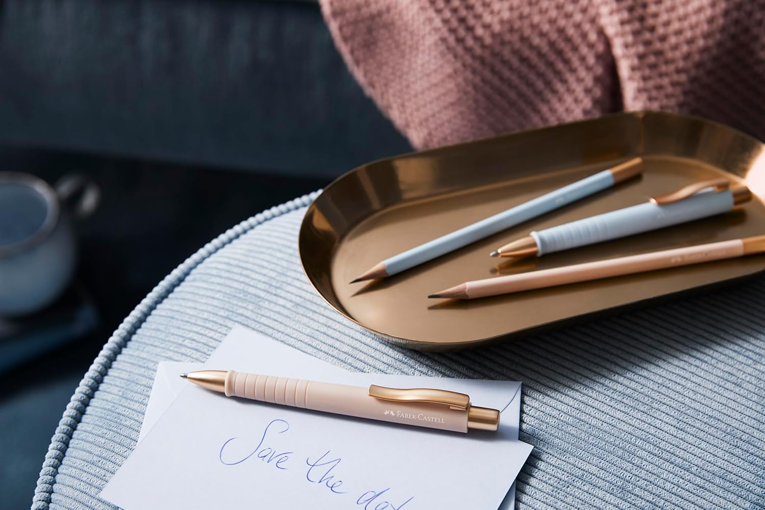 Faber-Castell 205092 Polyball Pale Pink Ballpoint Pen with Replaceable XB Refill, Indelible – Bild 4