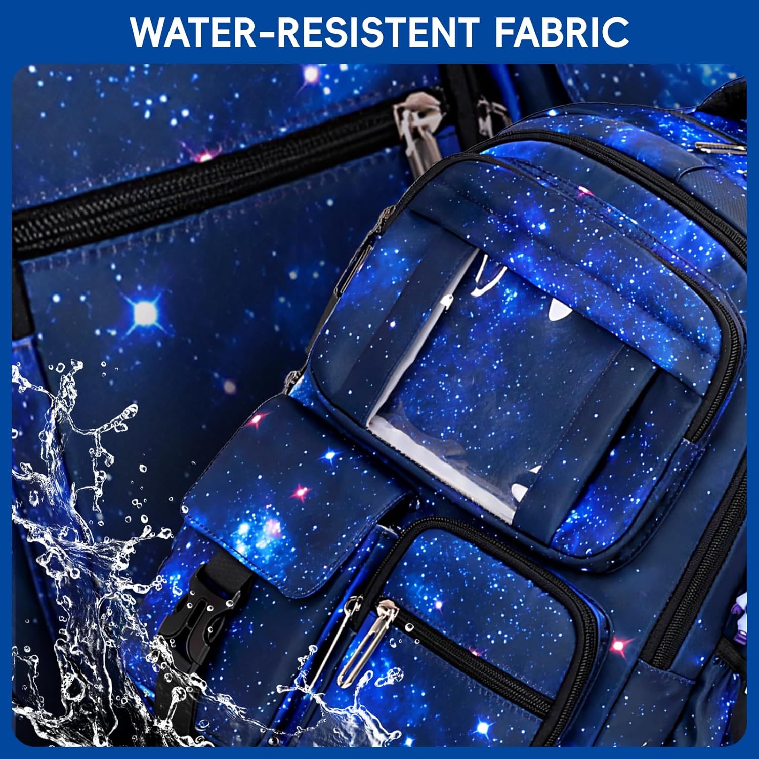 School Backpack Boys Backpack School Boys Breathable School Bag for Boys 1st - 5th Grade, Casual School Bag Kids for Primary School Middle School, Navy Blue – Bild 6
