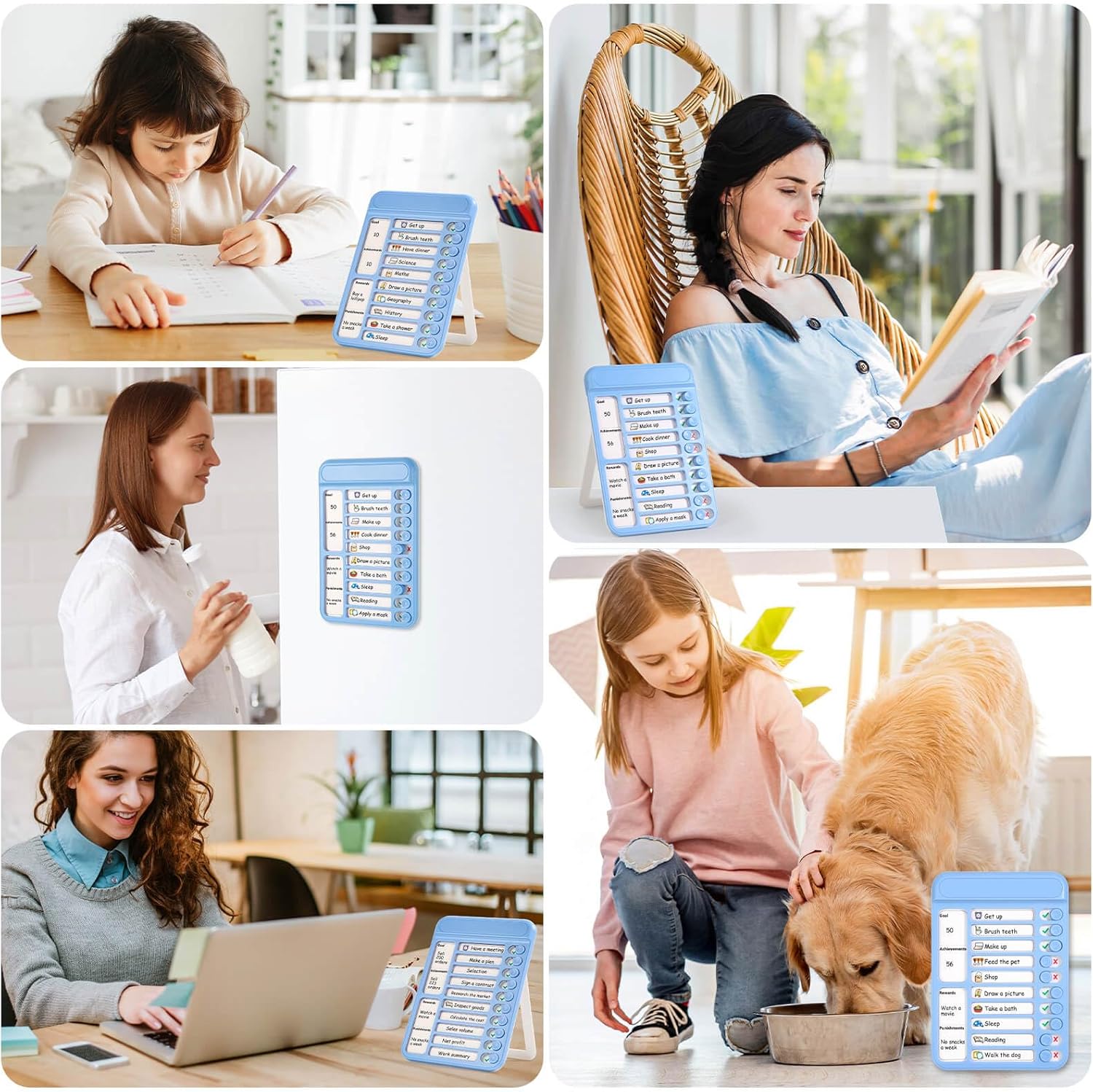 Audab Blank Task Chart Dry Erase Checklist Board for Efficient Task Management and Planning – Bild 2