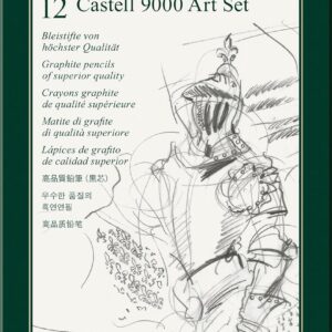 Faber-Castell 119065 – Pencil Castell 9000, Set of 12, Art Set, Contains 8B – 2H pencils, Basic assortment 8b – 2h