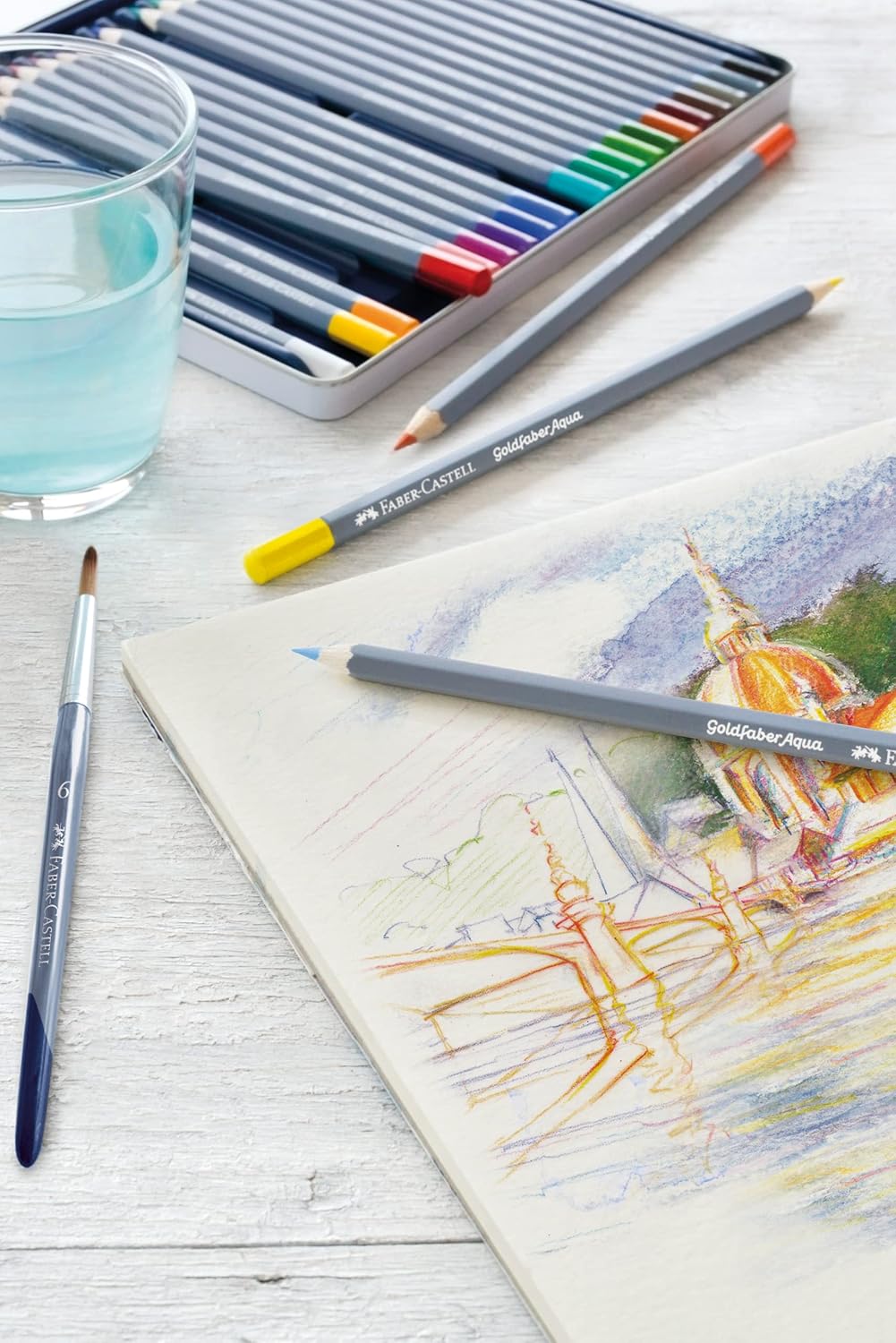 Goldfaber Aqua Watercolour Pencil in Metal Tin (Pack of 24) – Bild 6