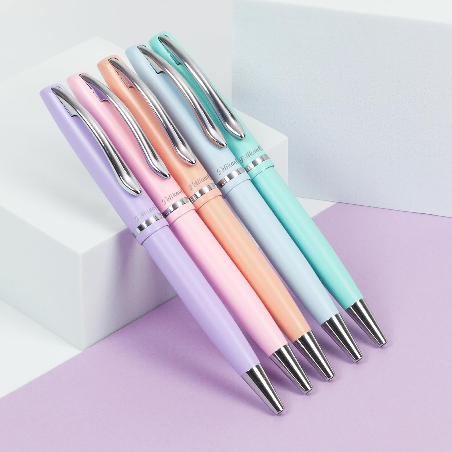 Pelikan 811101 Jazz Elegance Writing Instrument Set, 1 Ballpoint Pen and 1 Fountain Pen, Pearl White, pastel – Bild 5