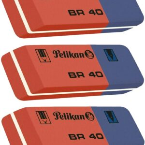 Pelikan BR40 Eraser Rubber, blue / red