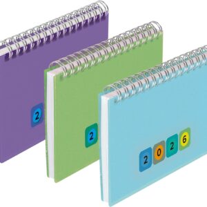 Mini Protect Horizontal Calendar 2026 Spiral Bound 145 x 90 mm 128 Pages Single