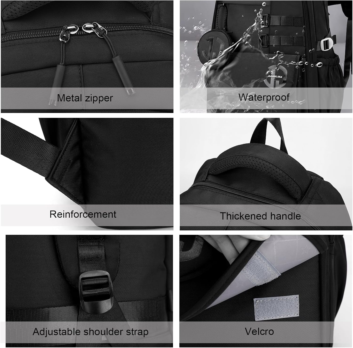 JANSBEN Waterproof School Backpack for Teenagers Boys and Girls, Multiple Compartment Design for School and Travel, School Bag, Ideal for 5 Class – Bild 6