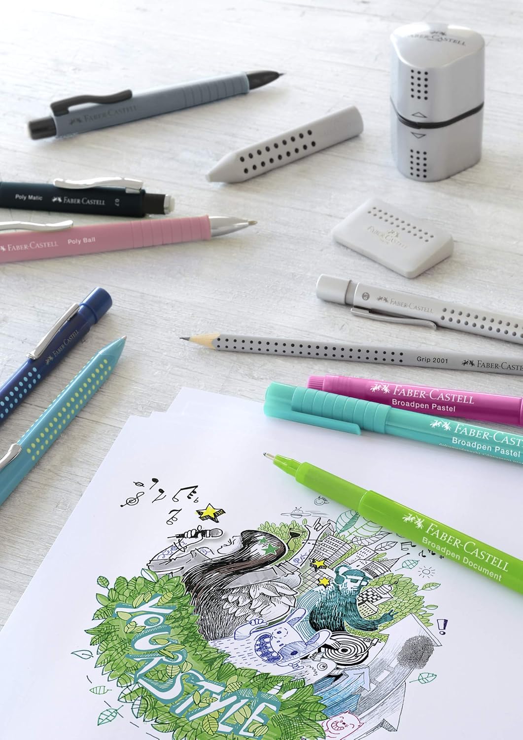 FABER-CASTELL 133353 Mechanical Pencil Poly Matic, 0.7 mm, Black, Pack of 1 – Bild 3