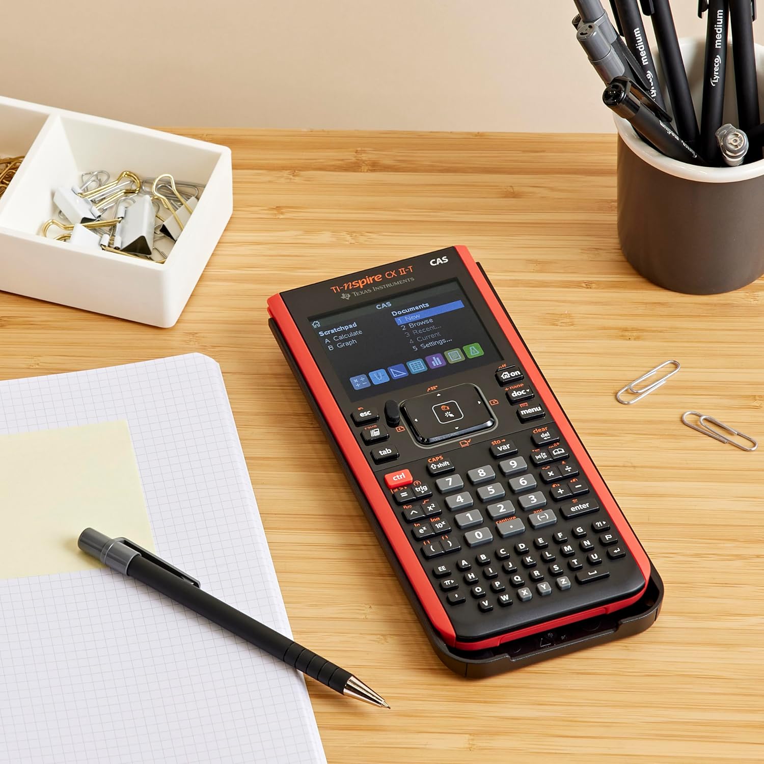Texas Instruments TI-Nspire CX II-T CAS 800 Functions Colour Graphing Calculator 3D Black Red – Bild 4