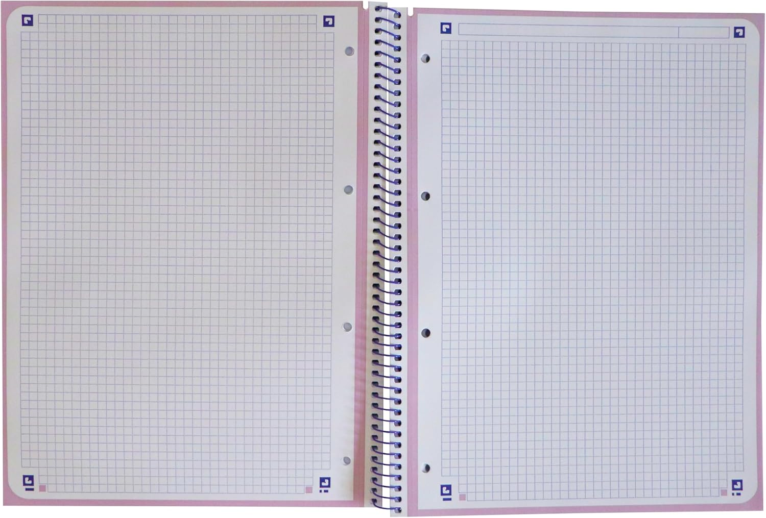 Oxford A4 European Book 1, Squared, 160 Pages with Coloured Borders, Touch Hardcover, with Whiteboard, Pastel Purple – Bild 2