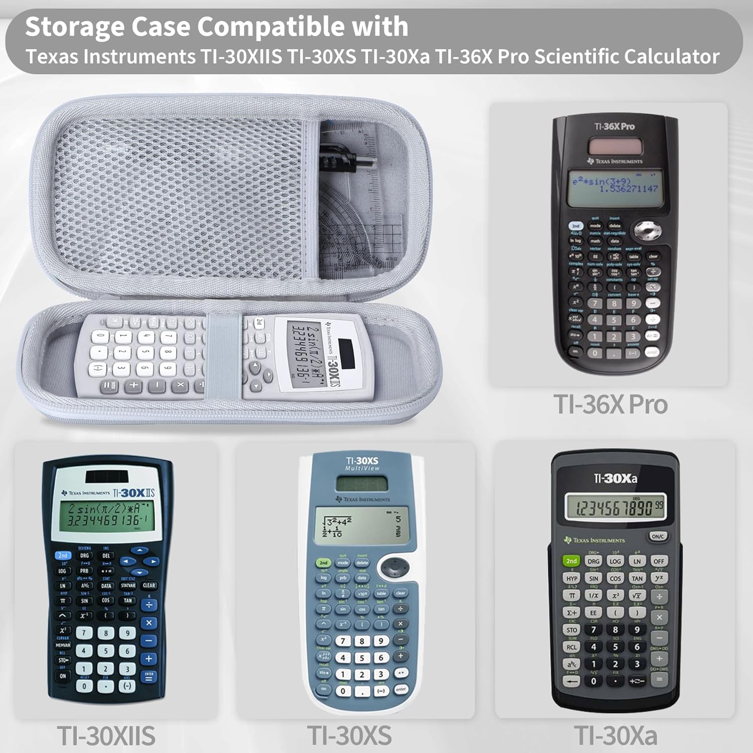 Hard Protective Case Compatible with Texas Instruments TI-30XIIS / TI-30X Pro/TI-30X Plus MathPrint Scientific School Calculator – Bild 3