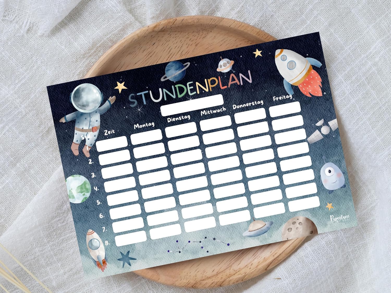 Space timetable magnetic wipe clean (magnetic timetable with pen) – Bild 8