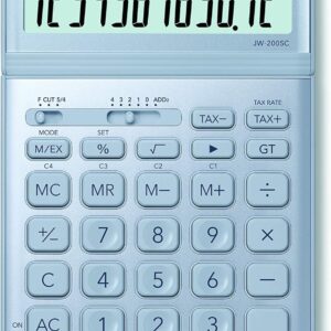 CASIO Desktop Calculator JW-200SC 12 Digit in Stylish Colours Tax Calculator Solar/Battery Operated