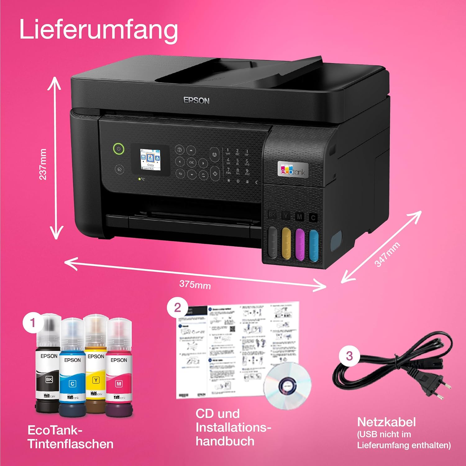 Epson EcoTank ET-4800 A4 Multifunction Wi-Fi Ink Tank Printer with a Included Stock of Inks up to 3 Years – Bild 5