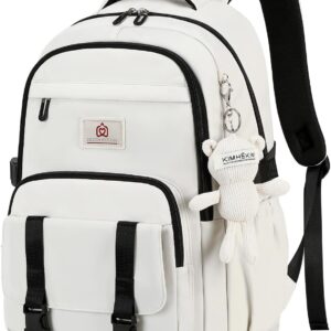 School Backpack for Teen Girls College Backpacks for Women Students Bookbag Large 15.6 Inch Laptop Bag Middle School Bag Casual Anti-Theft Daypack