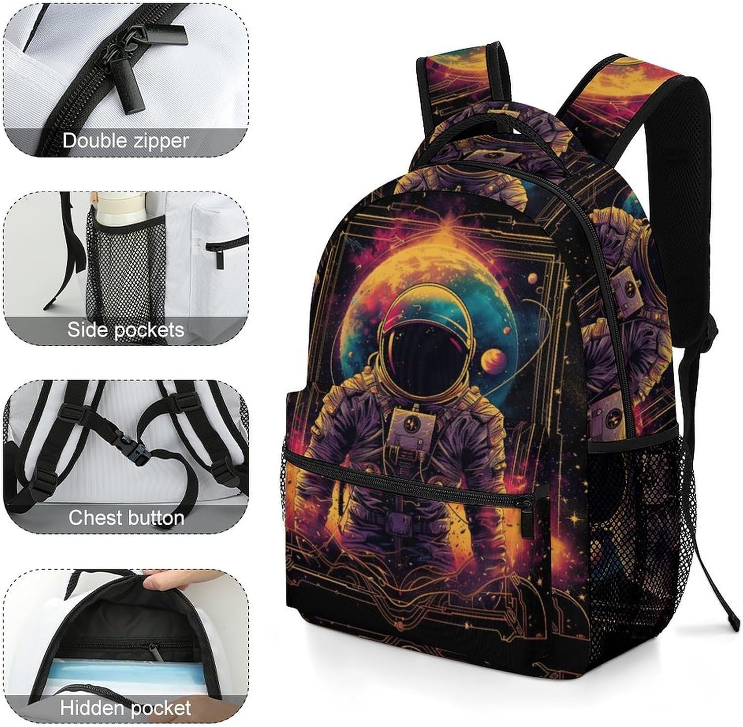 Weight-optimised cool lion children's backpack animal - under 500 g for boy carriers – Bild 3