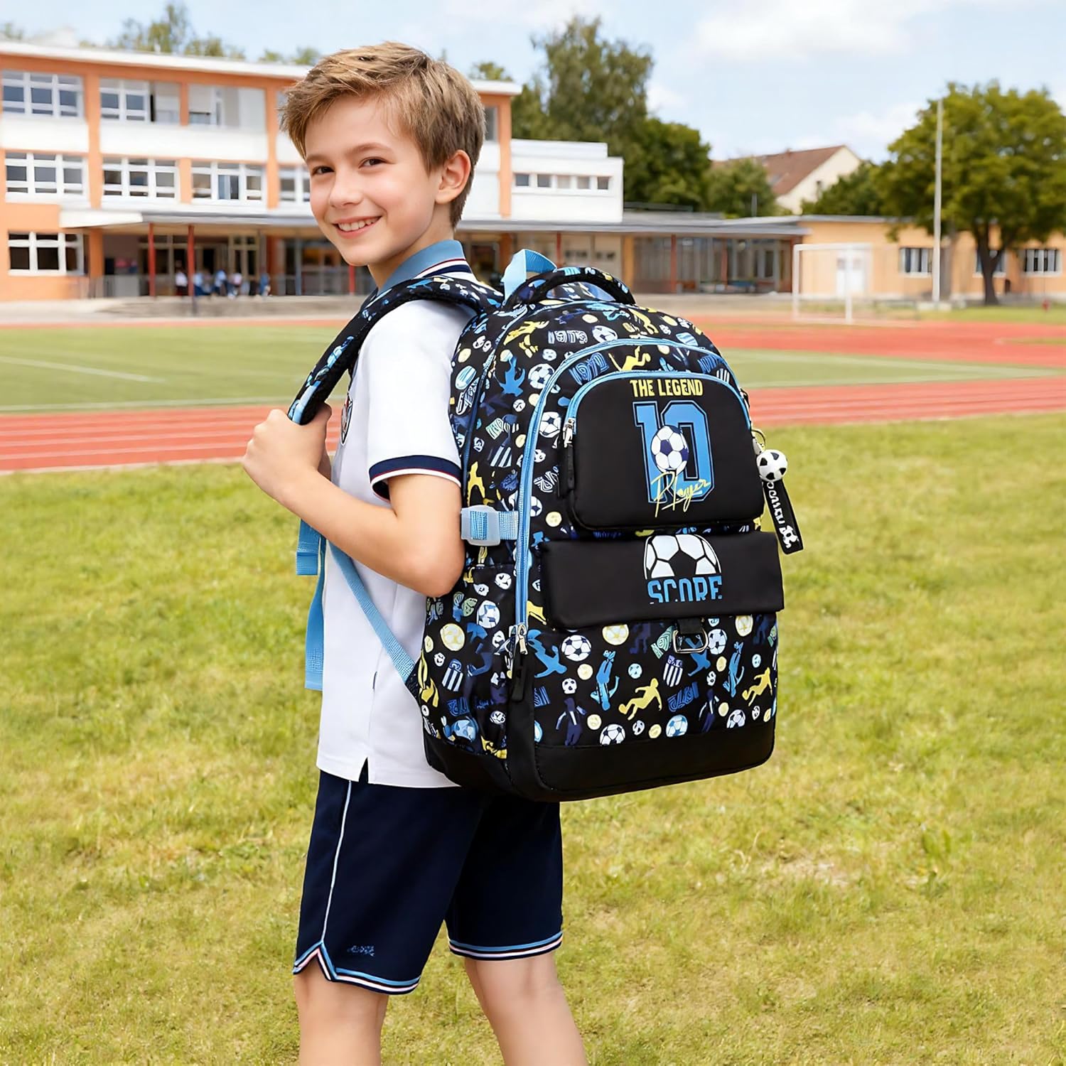Makukke School Backpack Set for Teenagers Boys, Gamer School Bags with Lunch Box and Pencil Case, Gifts Cool School Bag for Primary and Middle School – Bild 9