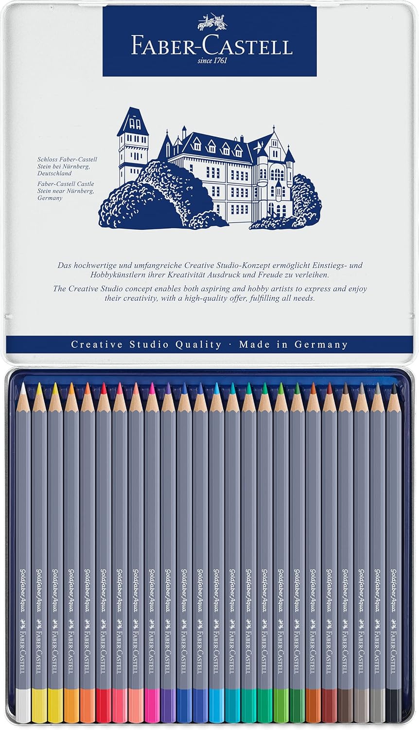 Goldfaber Aqua Watercolour Pencil in Metal Tin (Pack of 24) – Bild 3