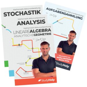 Mathematik Abitur Lernhefte Set inkl. Aufgabensammlung: Lernvideos von Daniel Jung - Abiturvorbereitung in Mathe (Mathe Abitur mit Daniel Jung: inkl. Lernvideos)