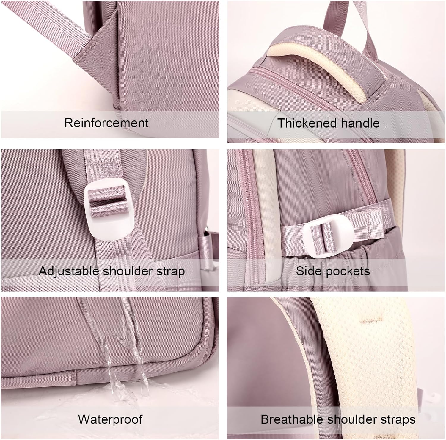 Travistar School Backpack Teenager Boys Girls School Bag Cute Waterproof School Backpack Women Men School Bag Laptop Bag Backpack Nylon, K011-Blue, Daypack Backpacks – Bild 6