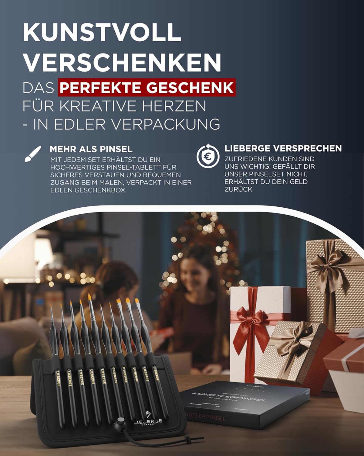 Premium Detail Brush Set Acrylic Paints - 10 Extra Fine Brushes for Highest Precision - Acrylic Brush, Watercolour Brush, Model Making (10) – Bild 7