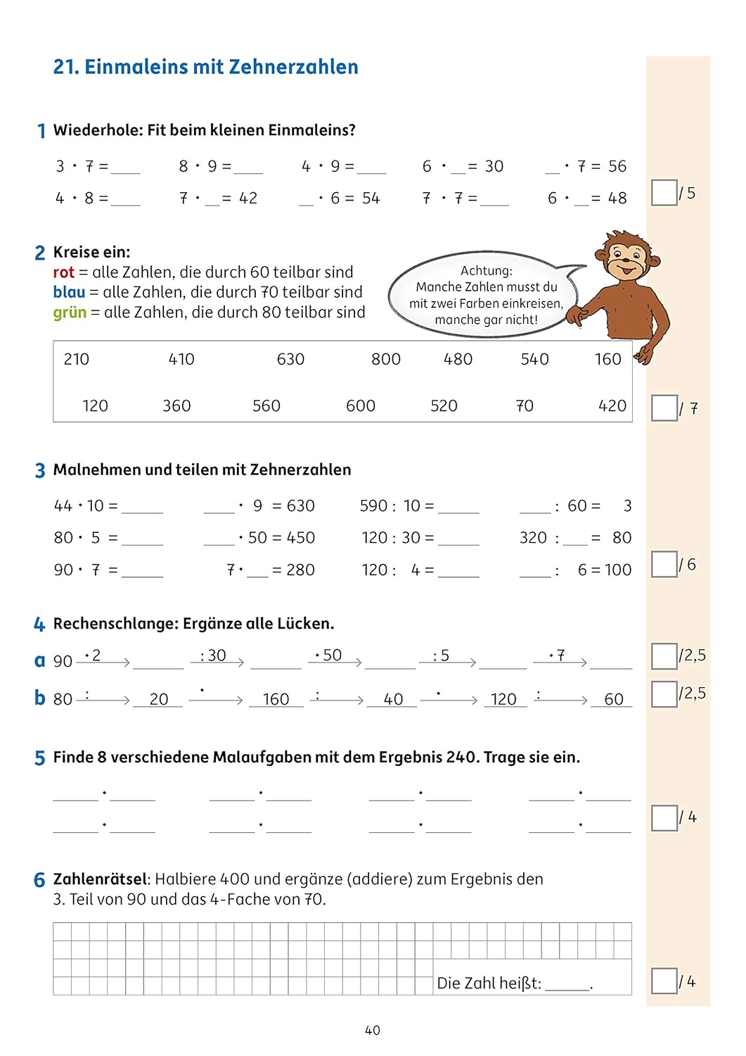 Tests in Mathe - Lernzielkontrollen 3. Klasse – Bild 8