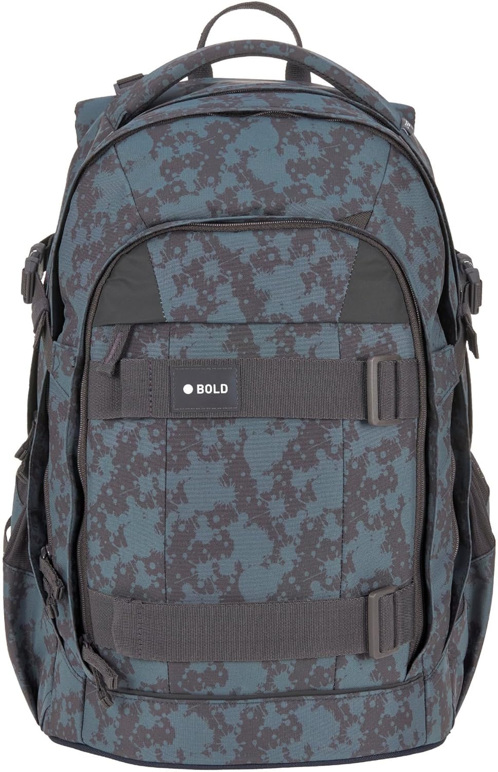 LÄSSIG Bold School Bag with Reflectors and Height-Adjustable Back Section, multicoloured, Classic