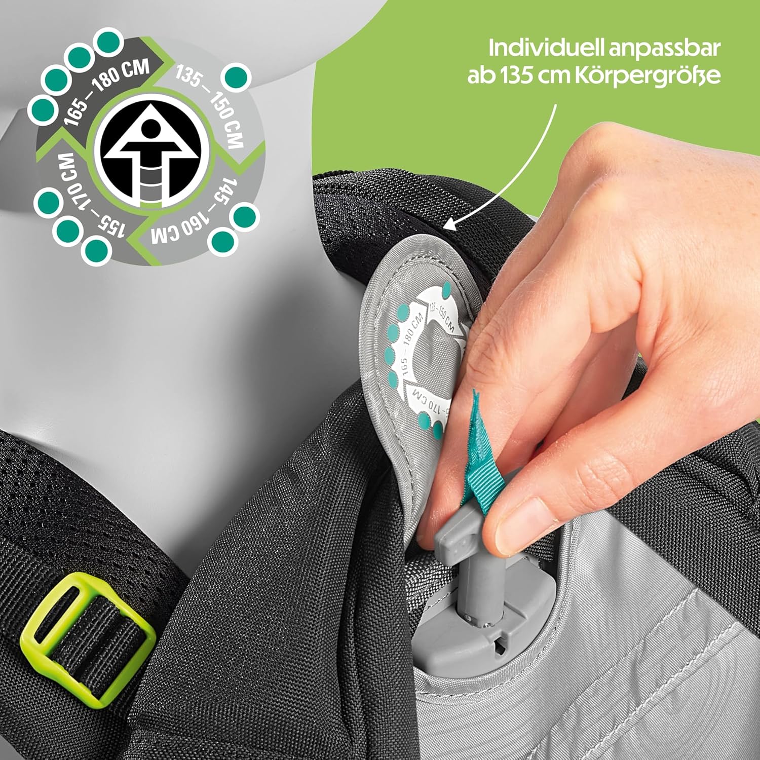 Coocazoo PORTER school backpack, ergonomic & adjustable satchel, height & size adjustable, with chest strap & hip belt, lightweight & individual, from 3rd grade – Bild 6