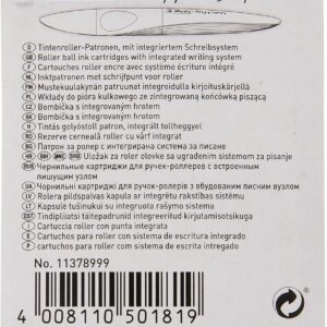 Herlitz my.pen 11378999 Rollerball Pen Cartridges Pack of 5 Blue (Pack of 2)