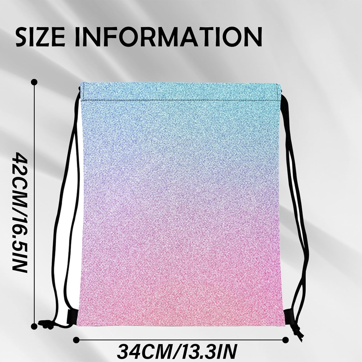 Gym Bag with Drawstring for Fitness, Beach, Swimming & Travel, Stylish Cute Waterproof Sports Bag for Women Girls Men – Bild 2