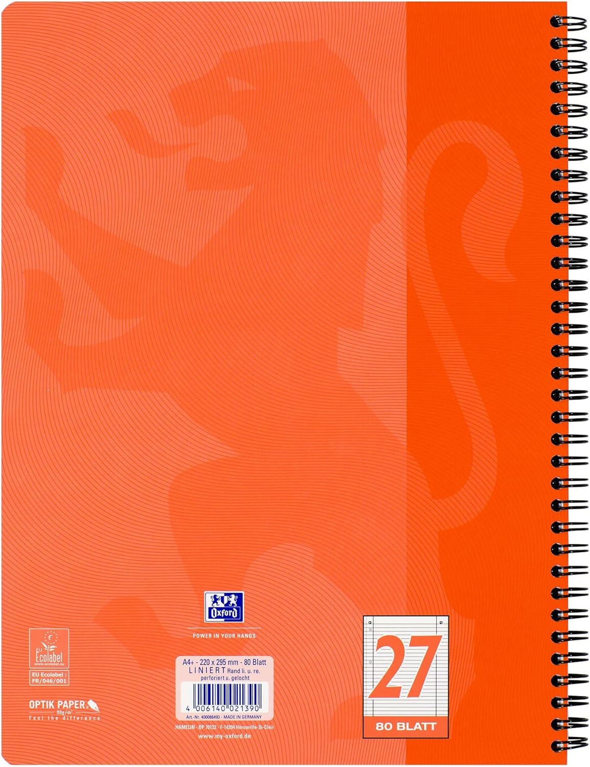 OXFORD 400086492 Collegeblock "Touch" Writing Pad, coral 1 – Bild 6