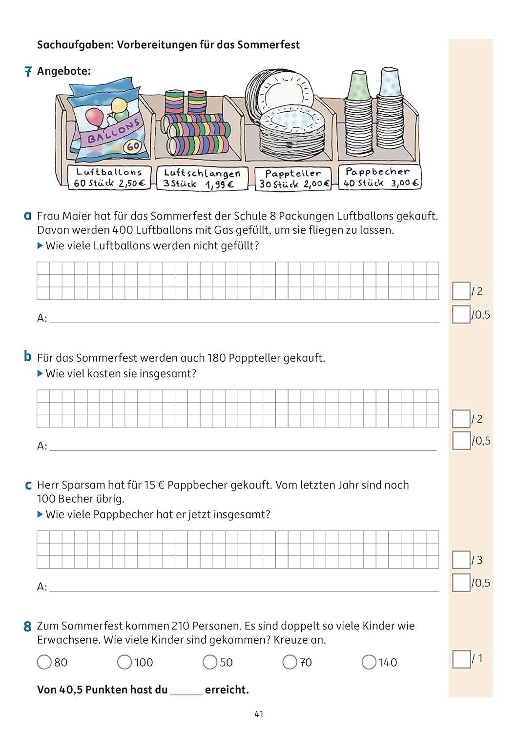 Tests in Mathe - Lernzielkontrollen 3. Klasse – Bild 9