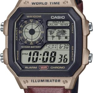 Casio Watch AE-1200WHL-5AVEF, brown, Strap.