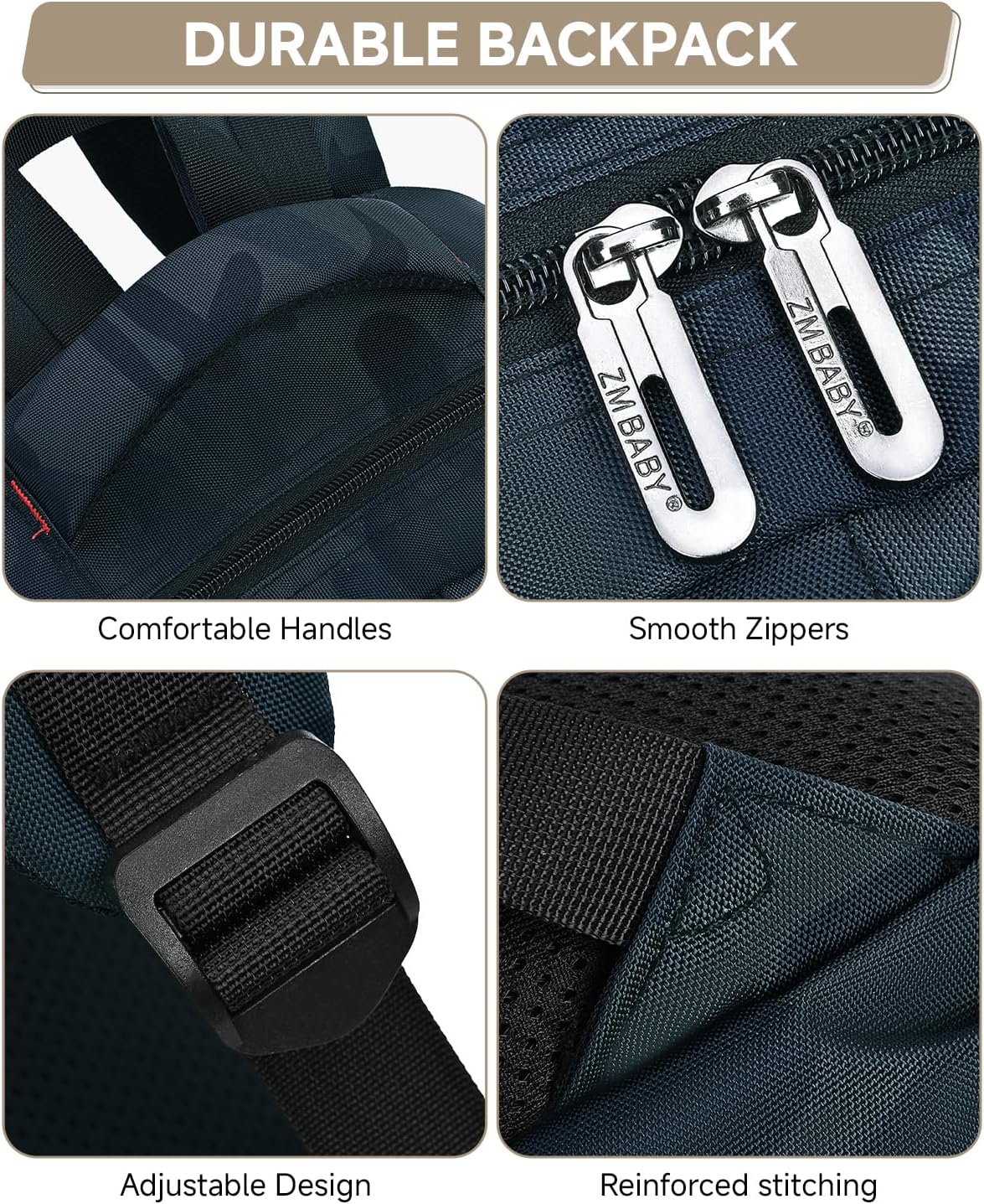 School Backpack Boys Teenagers School Bag for Boys 3rd 5th to 7th Grade Waterproof Camouflage School Bag Set with Shoulder Bag Pen Bag Large Casual Backpack, Green, Rucksack Backpacks – Bild 6