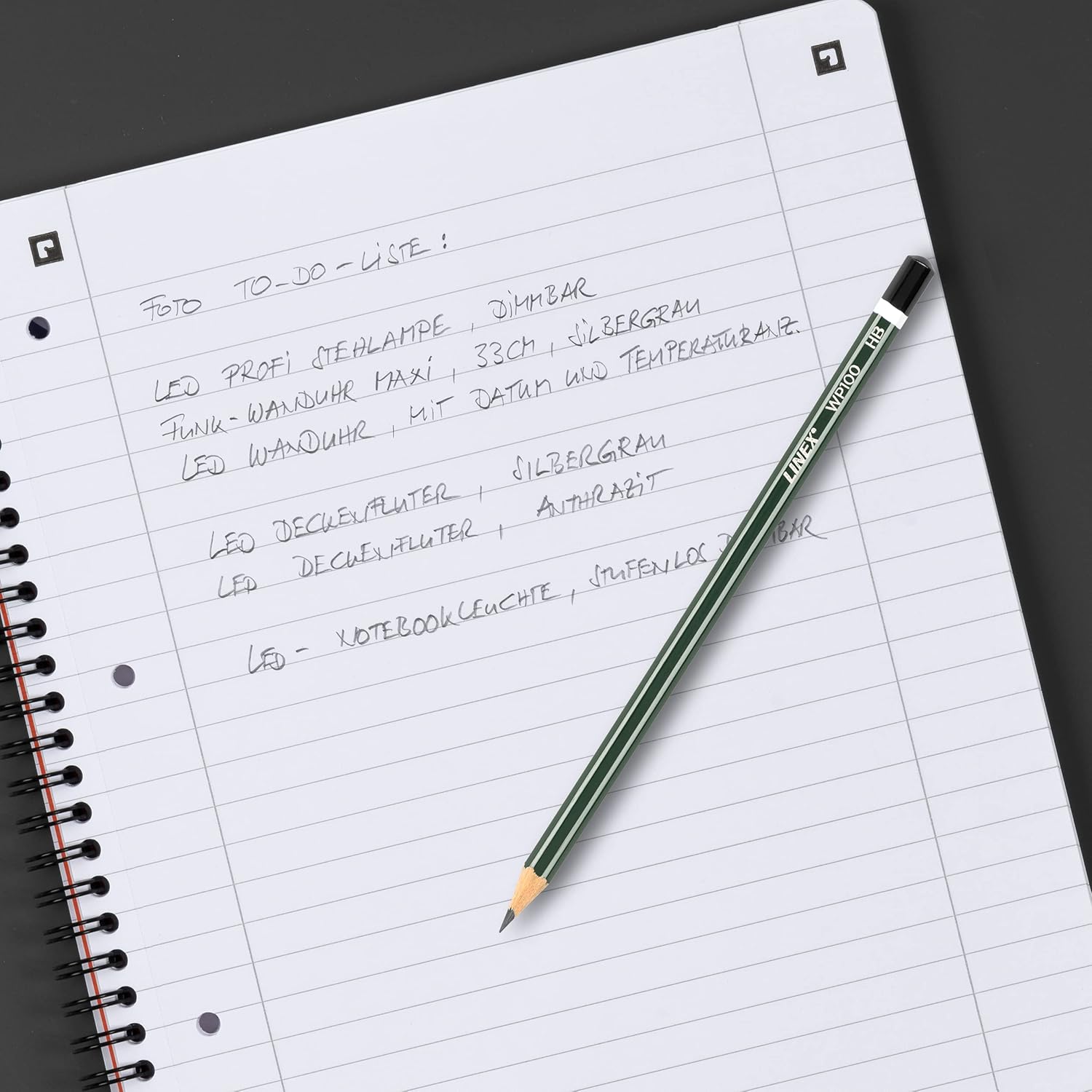 Linex Classic HB WP100 Pencils, Pack of 6, Green – Bild 6