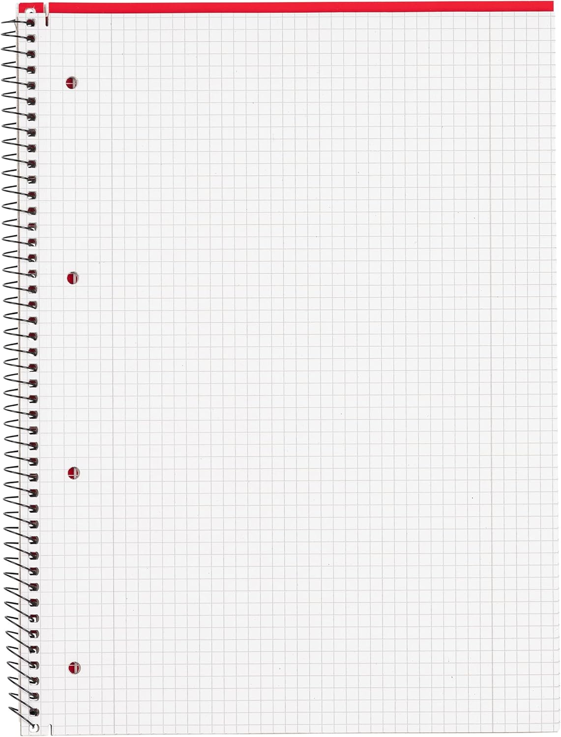 Limit A4 Squared College Notepad with Double Margin 160 Pages - Red (Pack of 10) - Ideal for Students, Students and Office – Bild 3