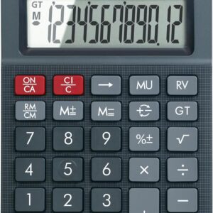 Canon AS-120 II Solar and Battery Powered Calculator 12 Digits Black