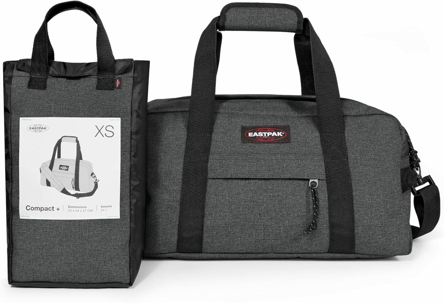 Eastpak Compact + Travel Bag, 23 x 44 x 21 cm, 24 L, black denim, Luggage – Bild 4
