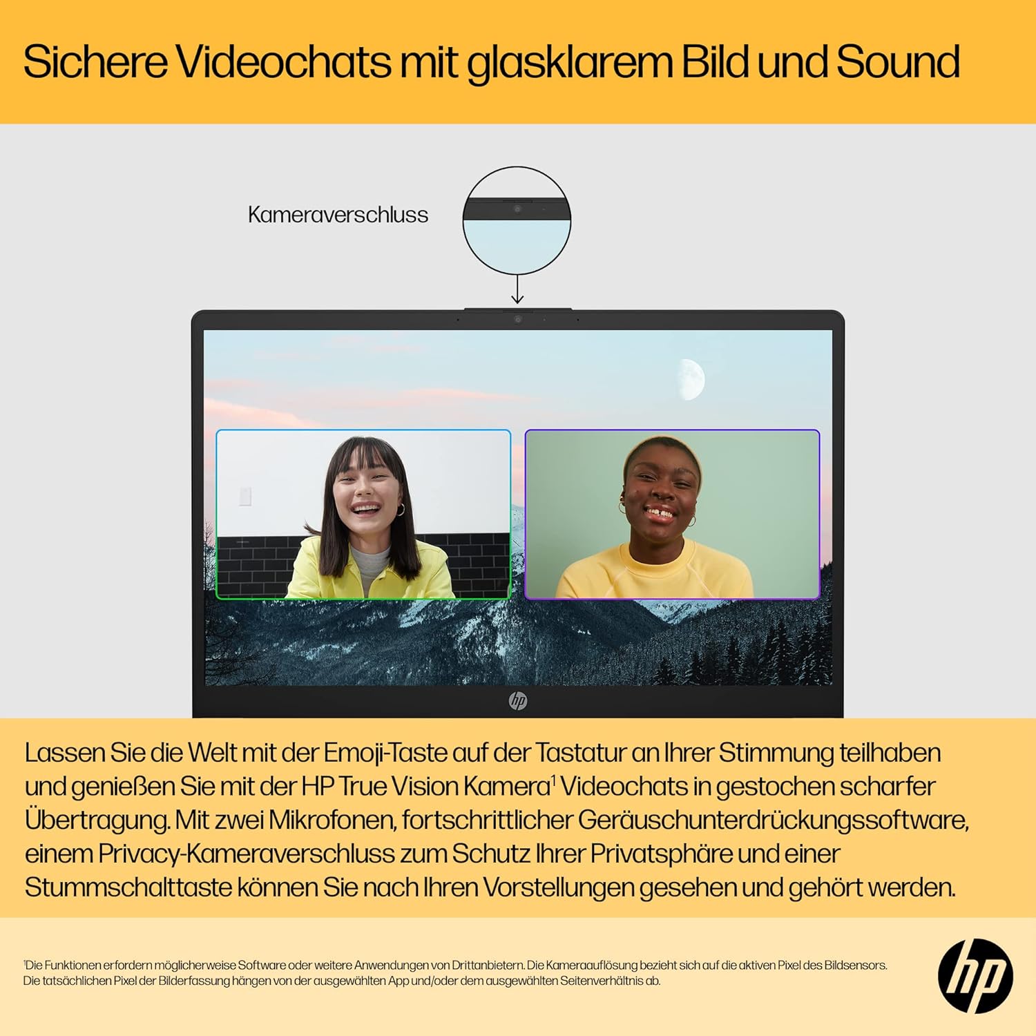 HP 15.6-Inch FHD IPS Display, AMD Ryzen 5 7520U, 16 GB RAM, 512 GB SSD, AMD Radeon Graphics, Windows 11 Home, QWERTZ Keyboard, Silver, with HP Fast Charge – Bild 5