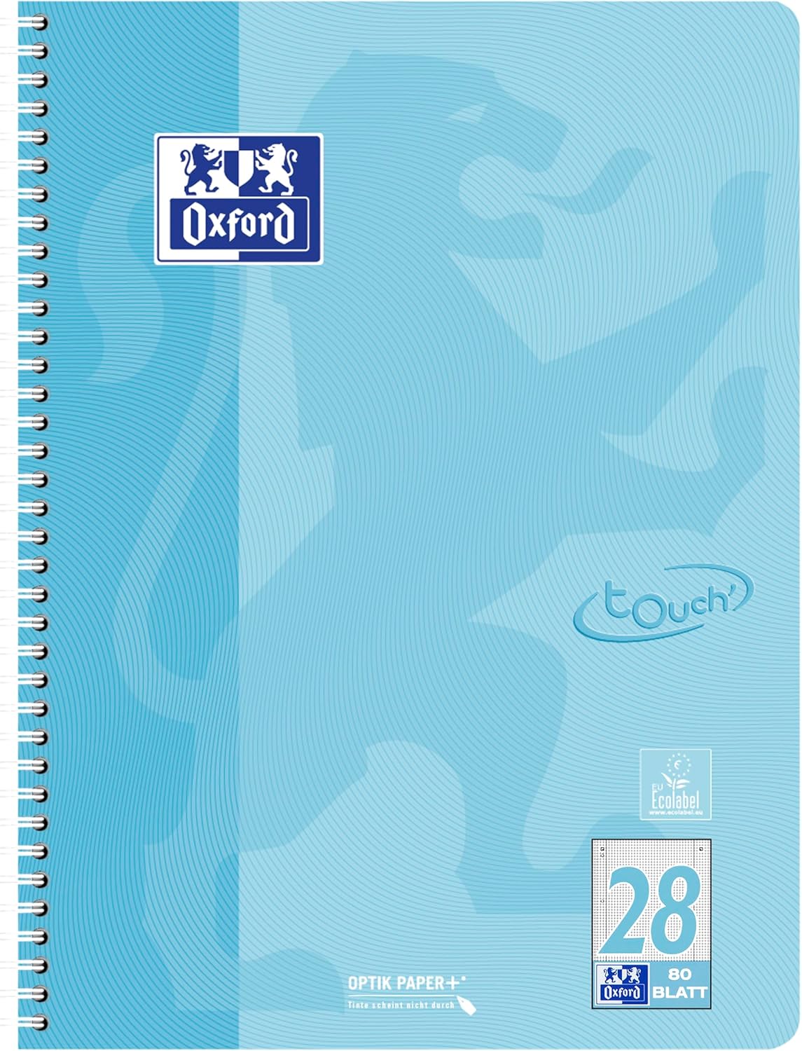 Oxford Touch College Notepad A4 Squared Double Margin 80 Sheets 5 Pastel Colours (Pack of 5) – Bild 6