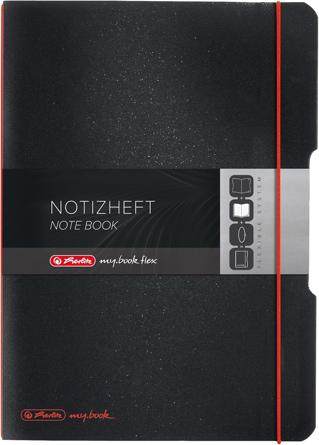 Herlitz A4 My Book Flex Notebook - Black