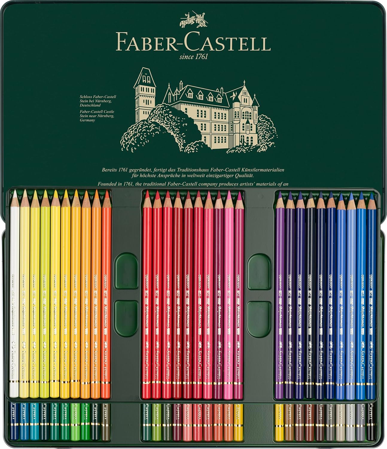 Faber-Castell 110060 – Polychromos Coloured Pencils, Pack of 60 in a Metal Case – Bild 4