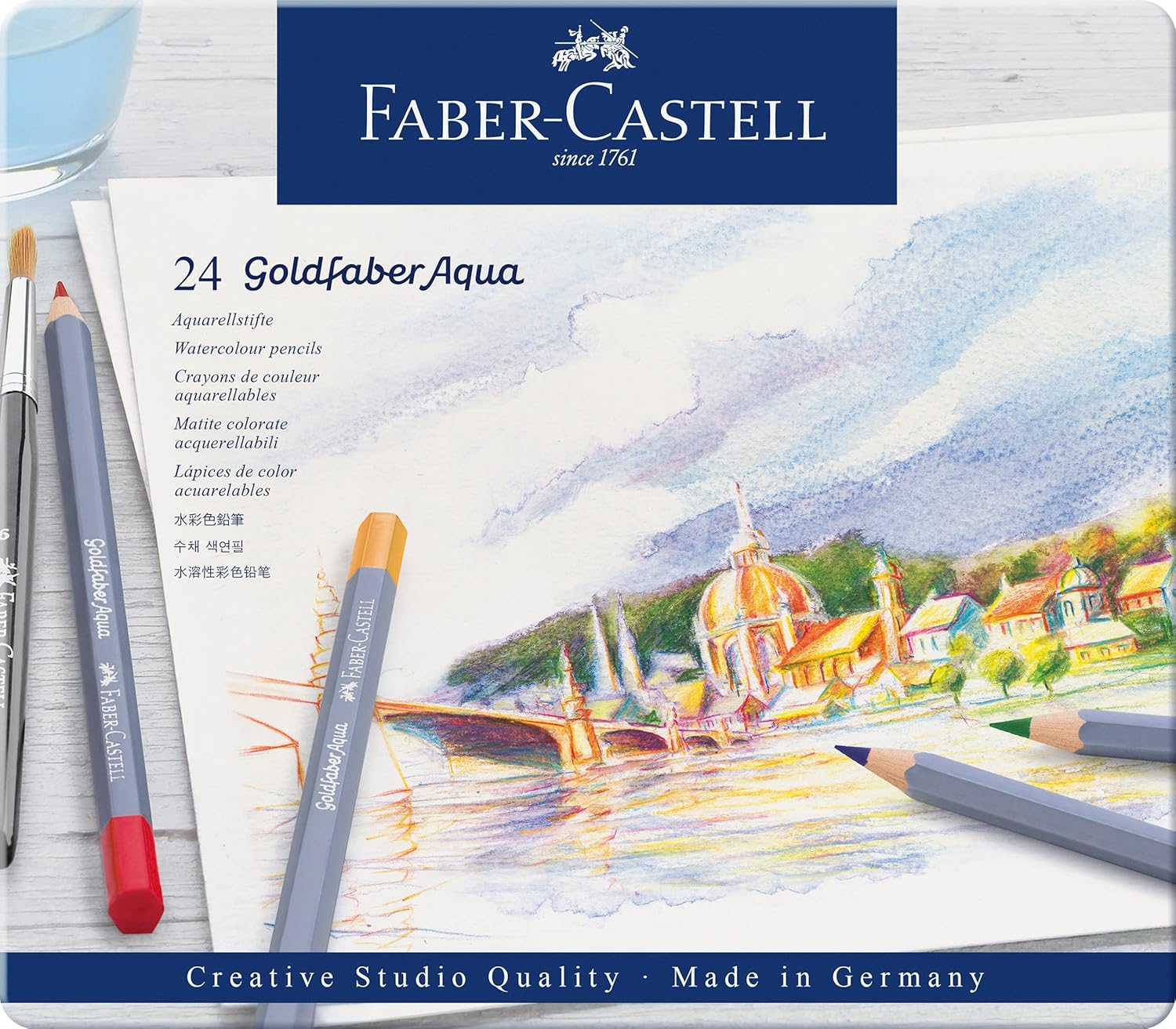 Goldfaber Aqua Watercolour Pencil in Metal Tin (Pack of 24) – Bild 2