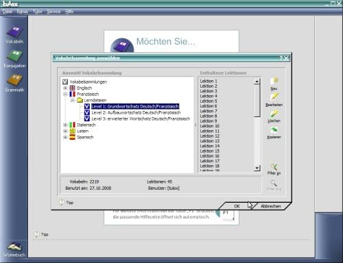 tulox Sprachtrainer PC Latein - Vokabeltrainer, Konjugations- und Grammatiktrainer mit großem vertontem E-Wörterbuch – Bild 3