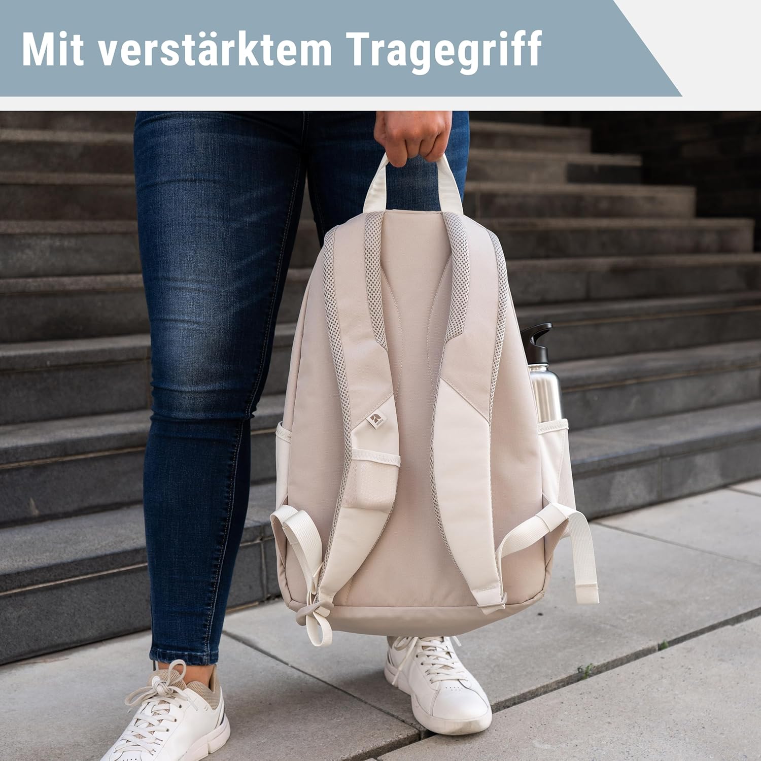 School Backpack Girls and Boys Teenagers - Flex - Backpack for Men and Women with 16 Inch Laptop Compartment for School and Leisure - Water-Repellent – Bild 8