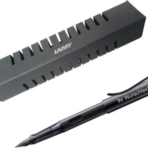 Lamy AL-star Model 071 Fountain Pen Nib F with Laser Engraving Black