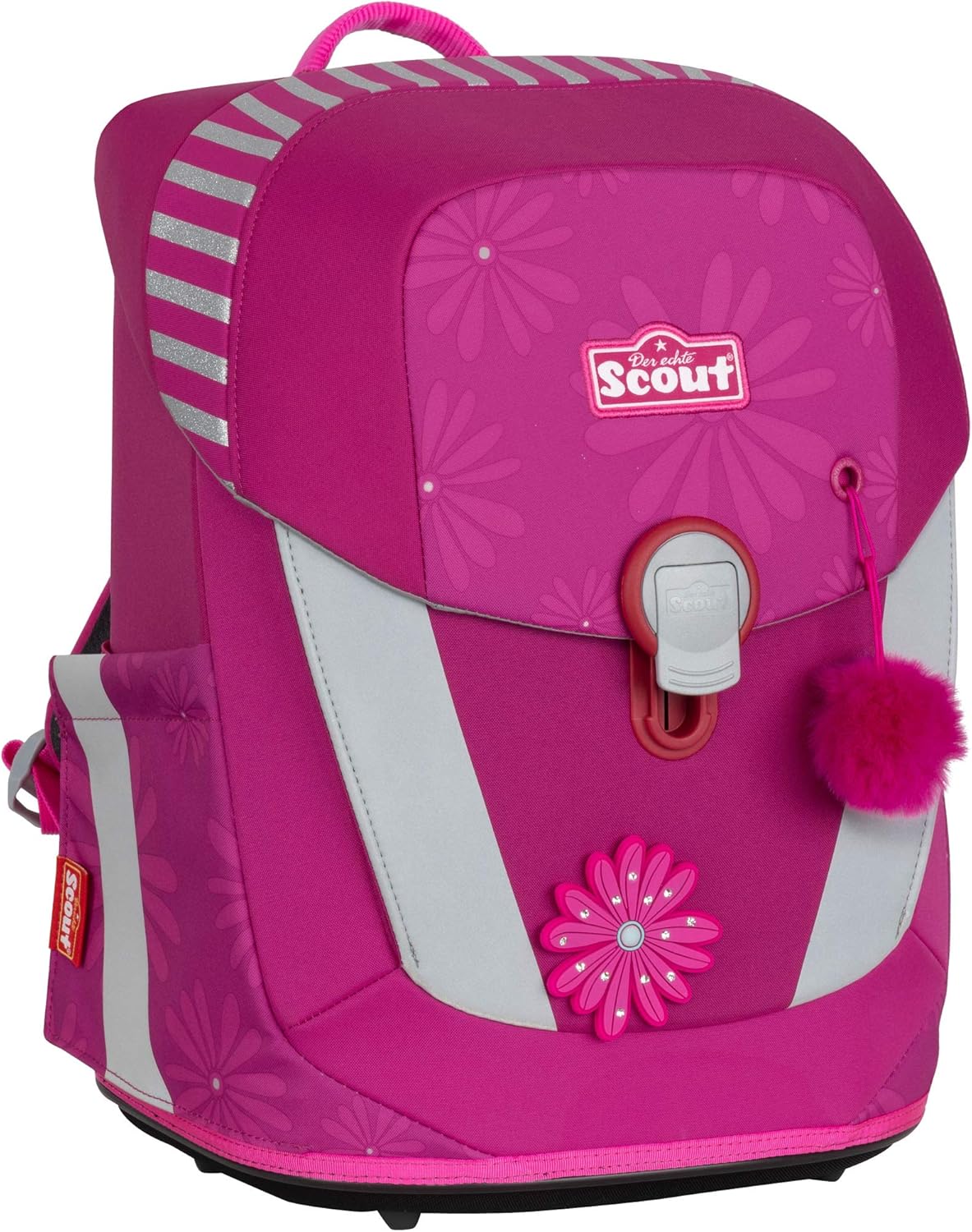 Pretty Pink Cat Scout Sunny II with Funny Snaps® School Bag Set 5 Pieces Free Writing Board, pink, vintage – Bild 3