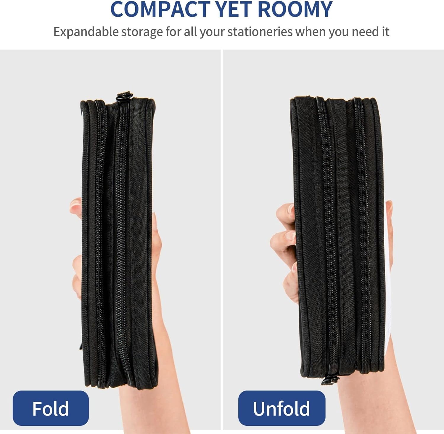 Large Capacity Pencil Case Tribal Ancient Totem Symbol Collage Vintage Pencil Box Pen Pouch for Middle/High School Office College Adult Girl and Boy, As Pic, Bag organiser – Bild 6