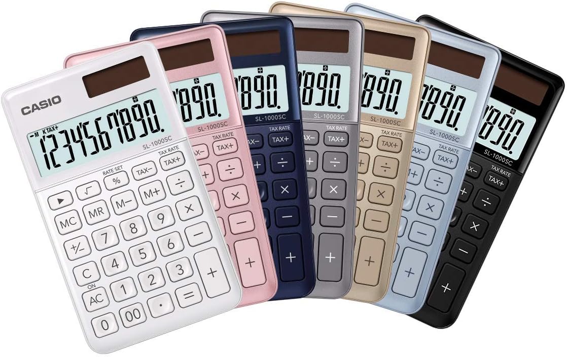Casio SL-1000SC-WE Stylish Calculator, 10 Digits, White – Bild 5