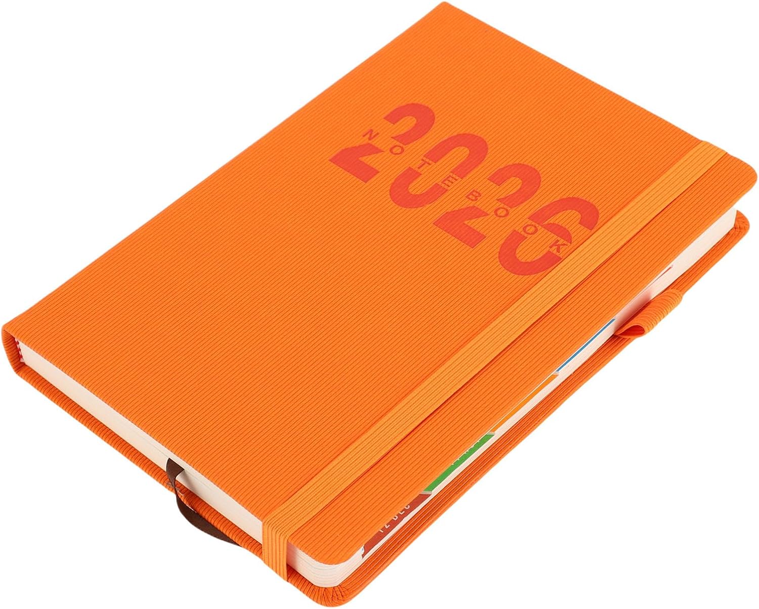 FTVOGUE 2026 Daily Planner A5 Size PU Leather Cover with 400 Pages Hourly Planning from 7am to 8pm for Organization and Productivity in Work Life